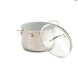 4qt Tri-ply Stainless Steel Covered Soup Pot ( new with tag/box)